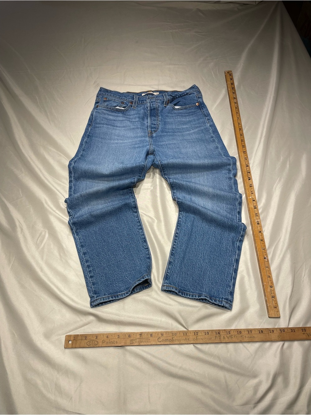 Levi’s Premium Big E Wedgie Straight Jeans Women’s W29 L26 Medium Wash Denim